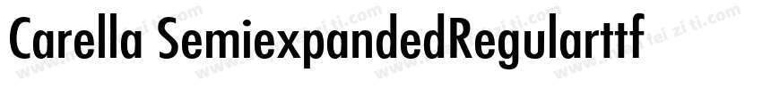 Carella SemiexpandedRegularttf字体转换